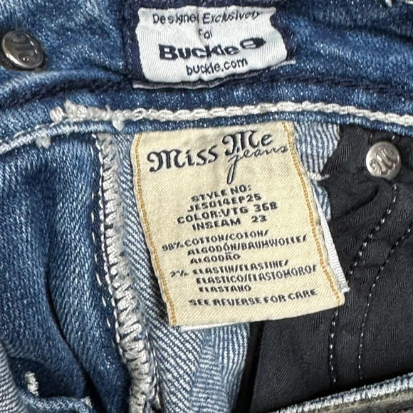 MIss Me JE5014EP15 Easy Capri Jean  Sz: 27 - Picture 8 of 9